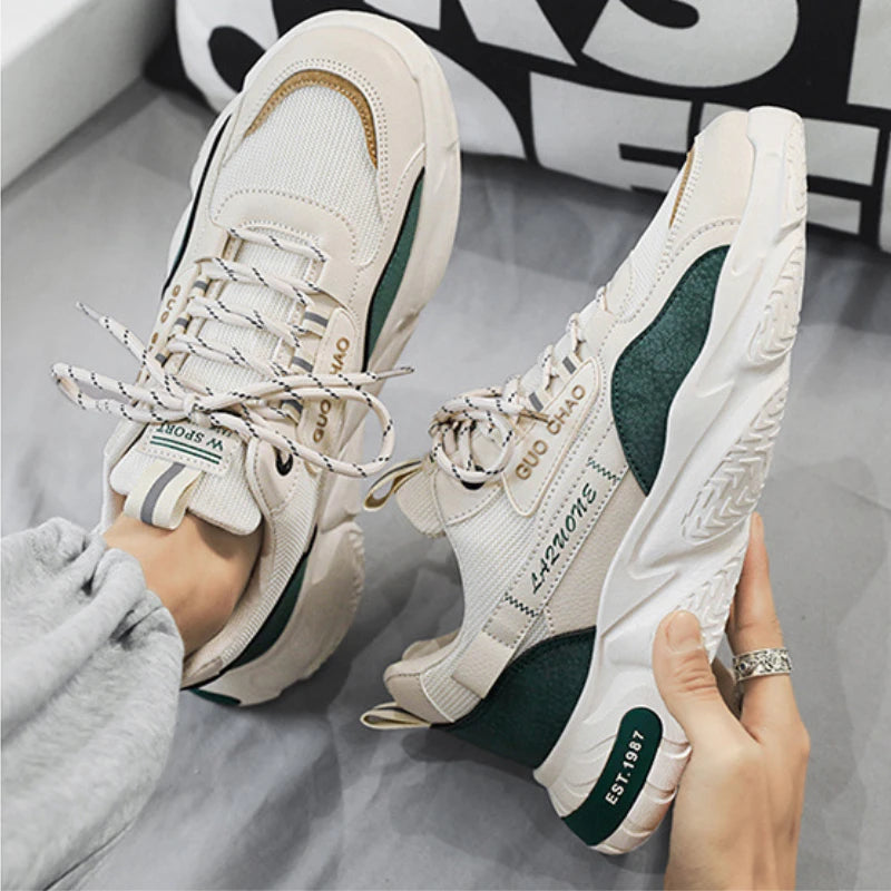 Men Summer Mesh Sports Shoes Low-top Casual Vulcanized Shoes Men Soft Comfortable Breathable Sneakers for Men Zapatillas Hombre