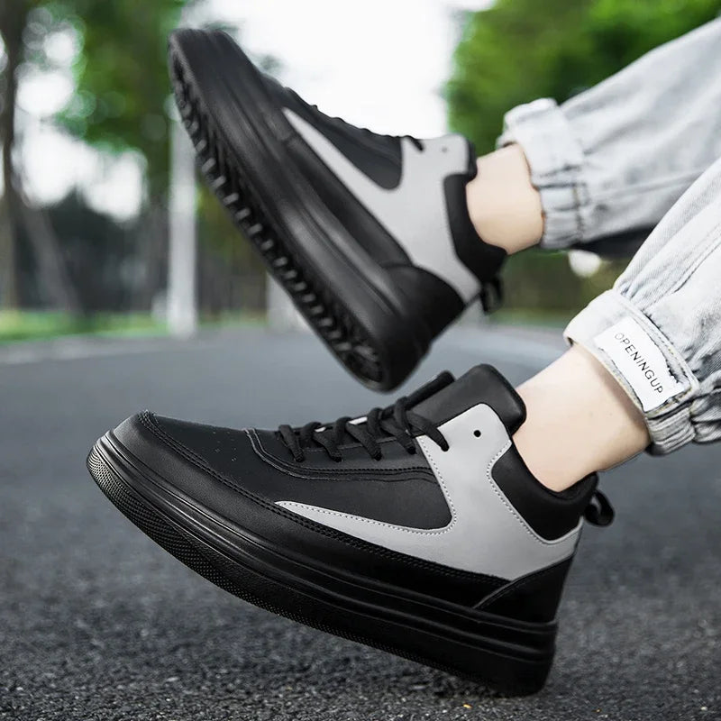 Men's Casual Sneakers Outdoor Flat Top High Top Men's Shoes Fashionable Comfortable Men's Shoes for Men Sneakes