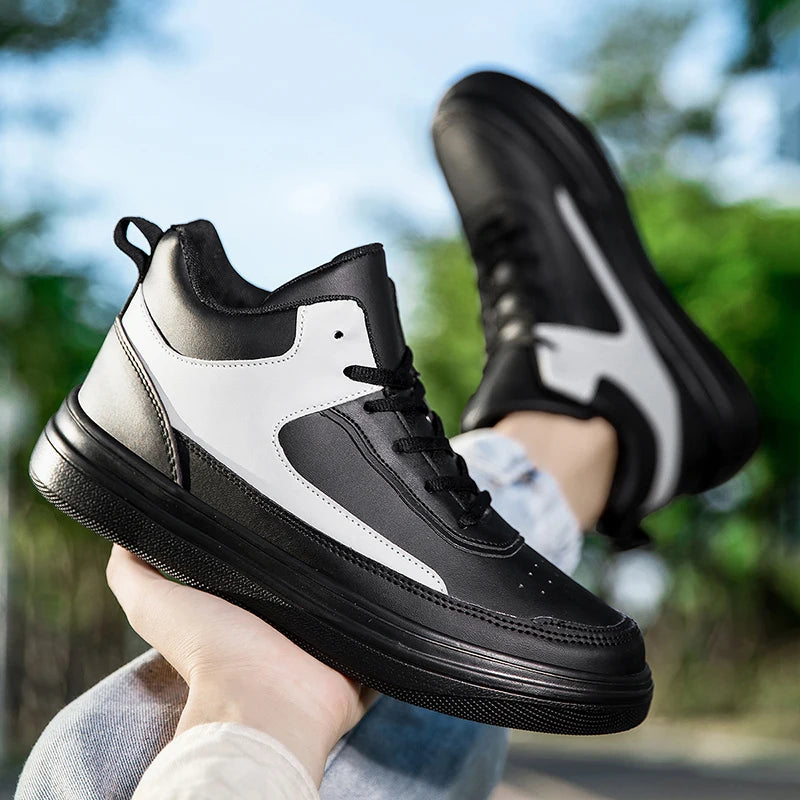 Men's Casual Sneakers Outdoor Flat Top High Top Men's Shoes Fashionable Comfortable Men's Shoes for Men Sneakes