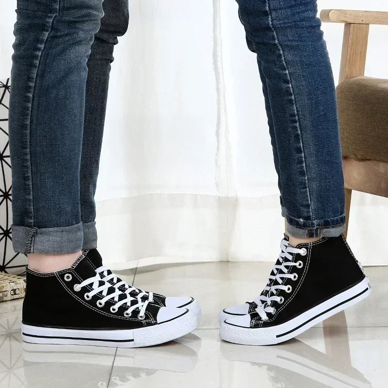New Classic High Top Comfortable Sports Flat Walking Comfortable Sneakers Fashion Breathable Vulcanized Leisure Canvas