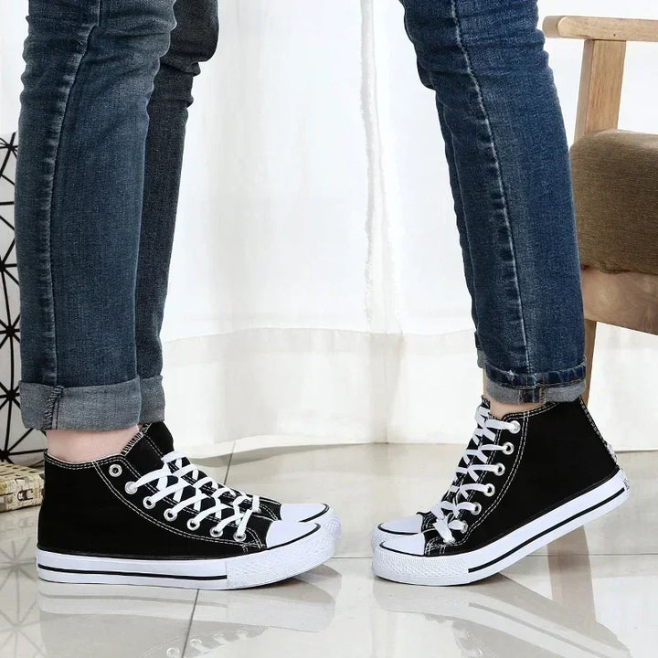 New Classic High Top Comfortable Sports Flat Walking Comfortable Sneakers Fashion Breathable Vulcanized Leisure Canvas