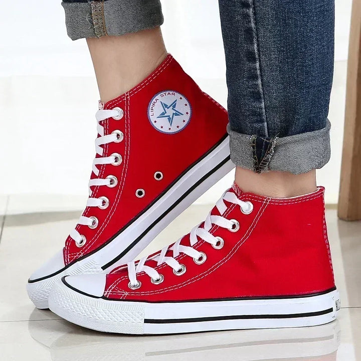 New Classic High Top Comfortable Sports Flat Walking Comfortable Sneakers Fashion Breathable Vulcanized Leisure Canvas
