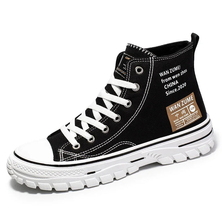 Women Men High Top Sneakers  Fashion Breathable Comfortable Sport Korean Classic Vulcanized Casual Canvas Platform Shoes
