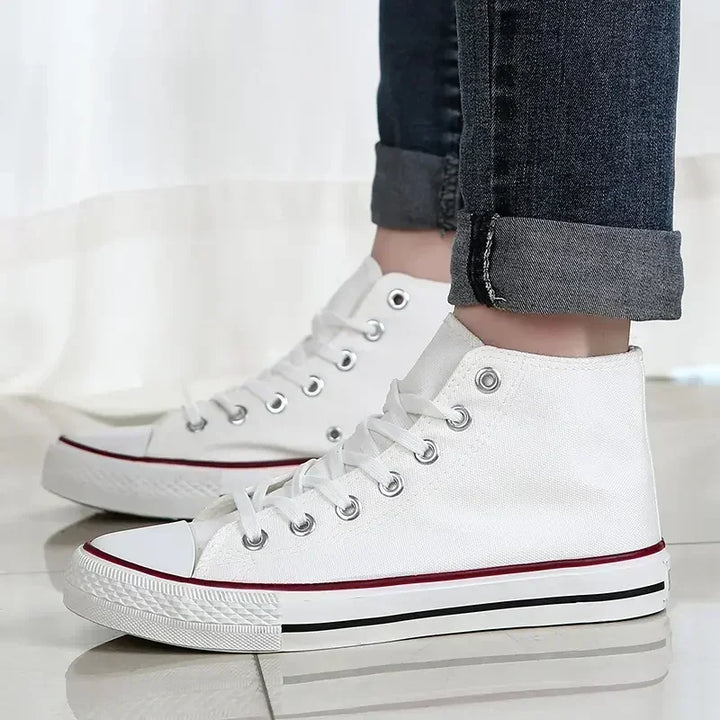 New Classic High Top Comfortable Sports Flat Walking Comfortable Sneakers Fashion Breathable Vulcanized Leisure Canvas