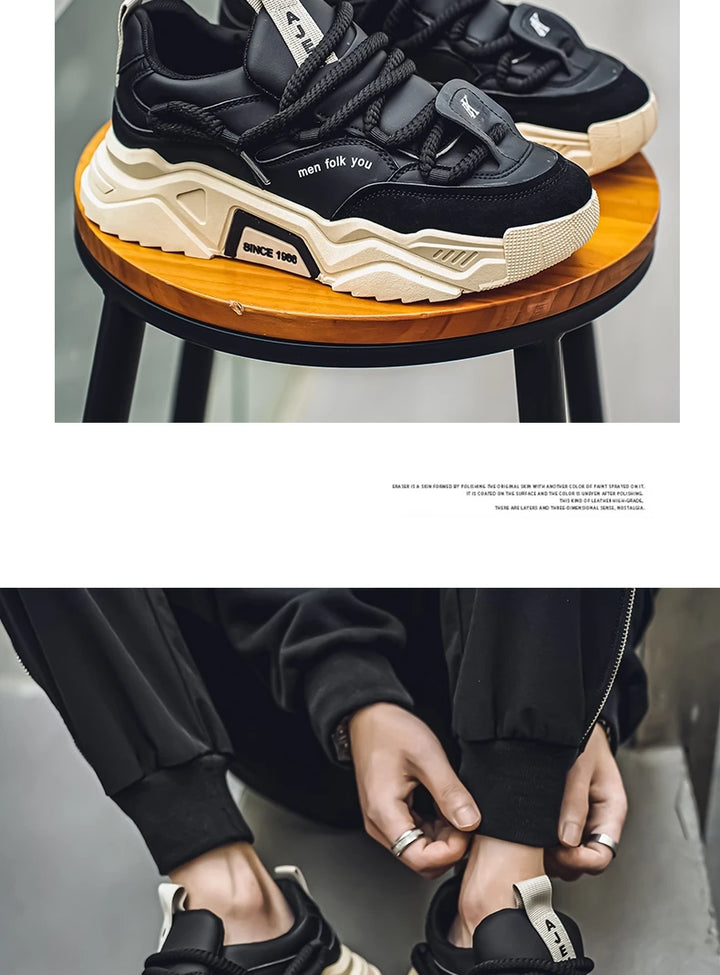 New Men's Casual Sneakers 2025 Spring Fashion Versatile Low-Top Skateboard Shoes for Men Suitable for Outdoor Sports